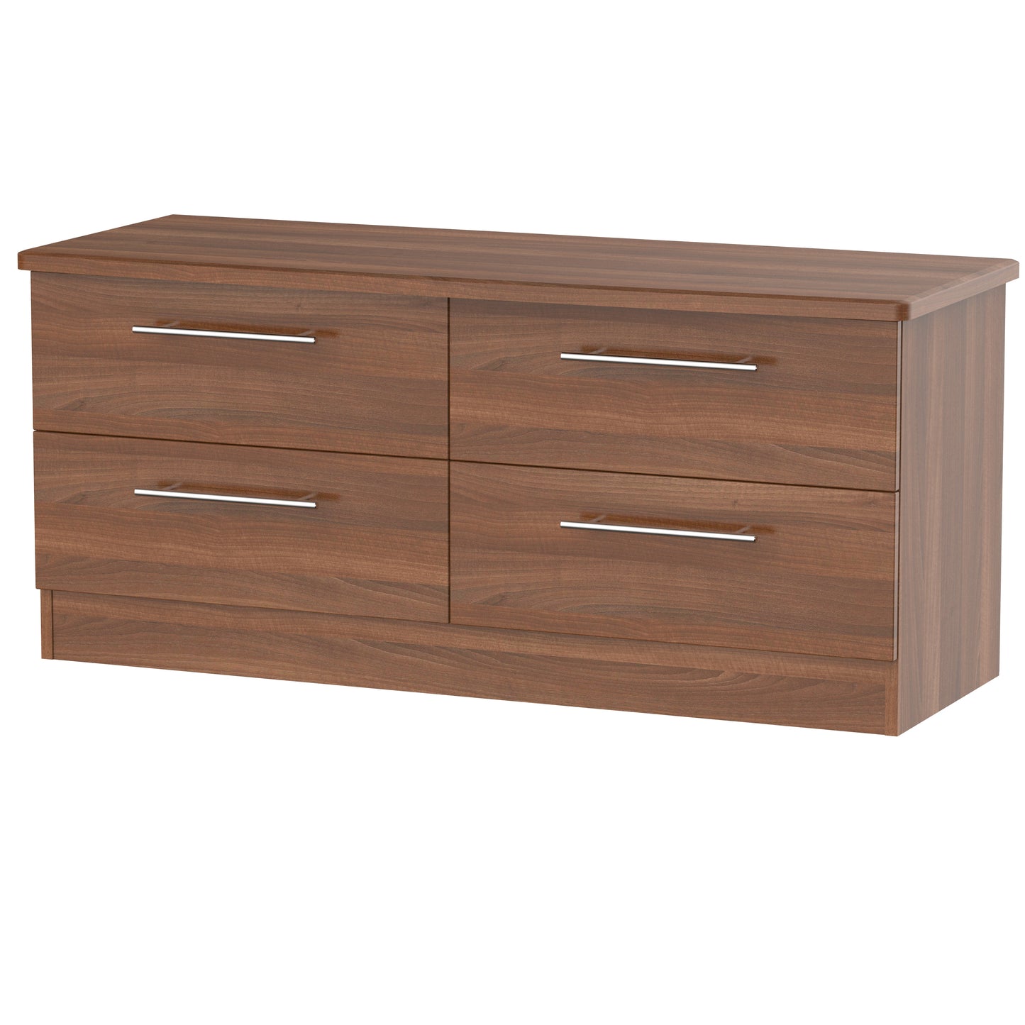 Sherwood Large Chest of Drawers Walnut 4 Drawers 112cm