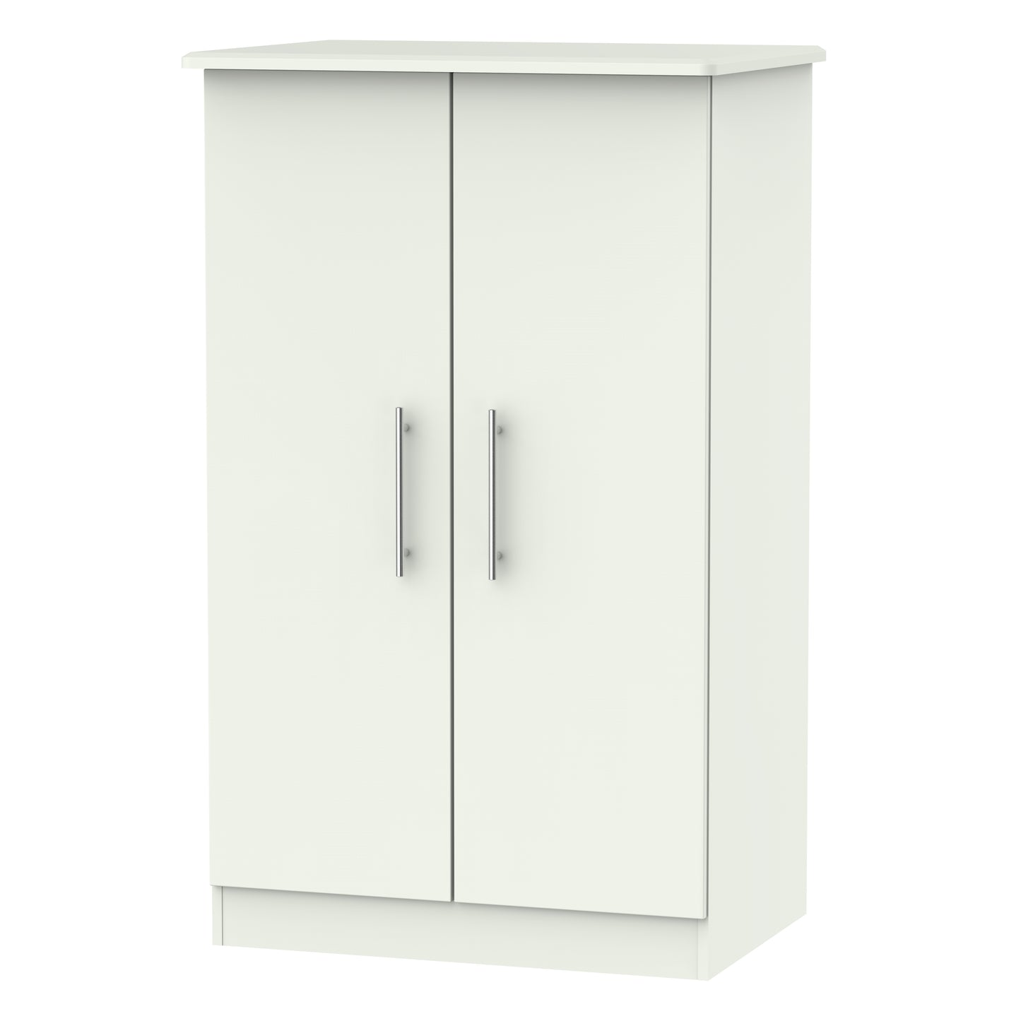 Sherwood Tall Wardrobe White 2 Doors 1 Shelf 77cm