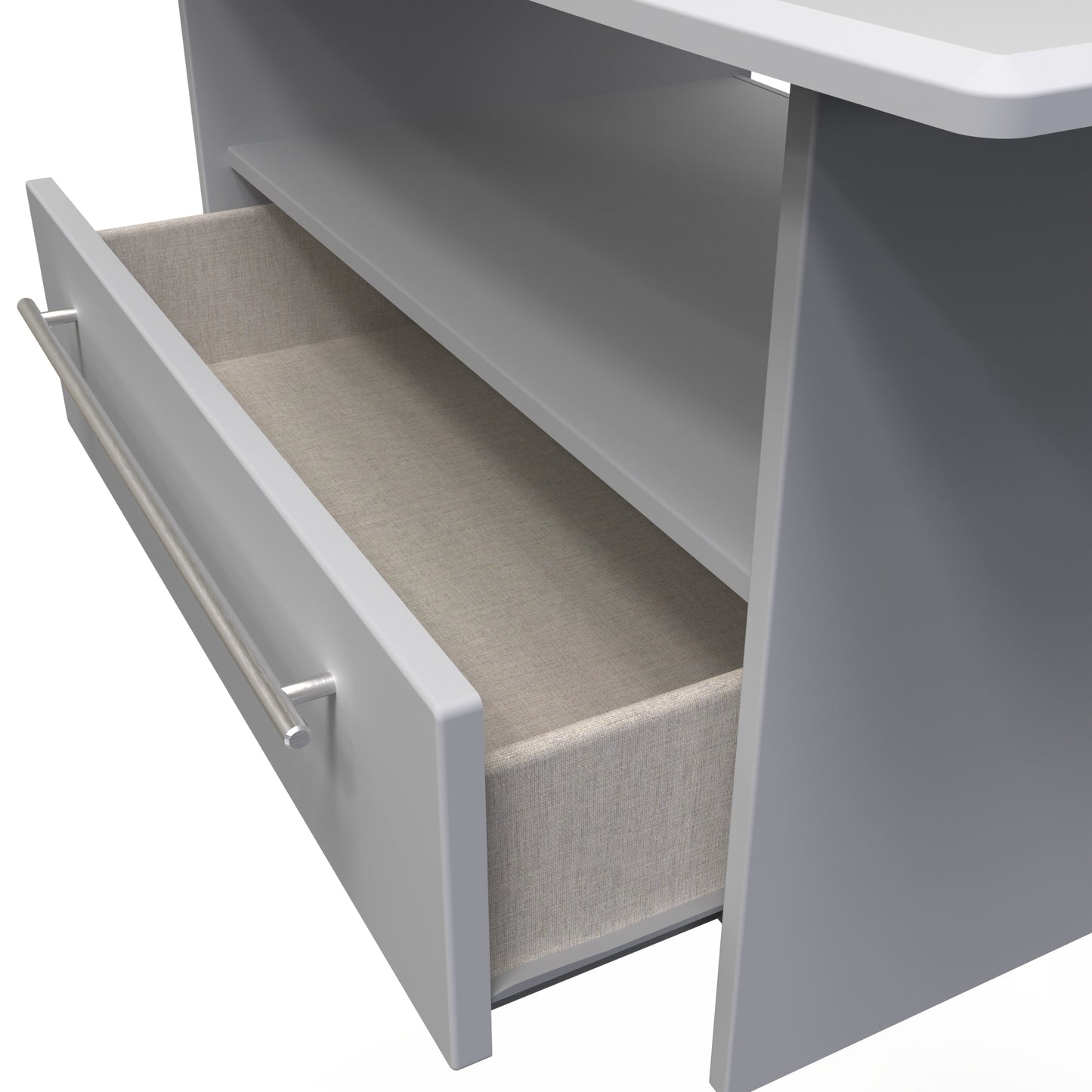 Sherwood Coffee Table Grey 1 Shelf 1 Drawer 93cm