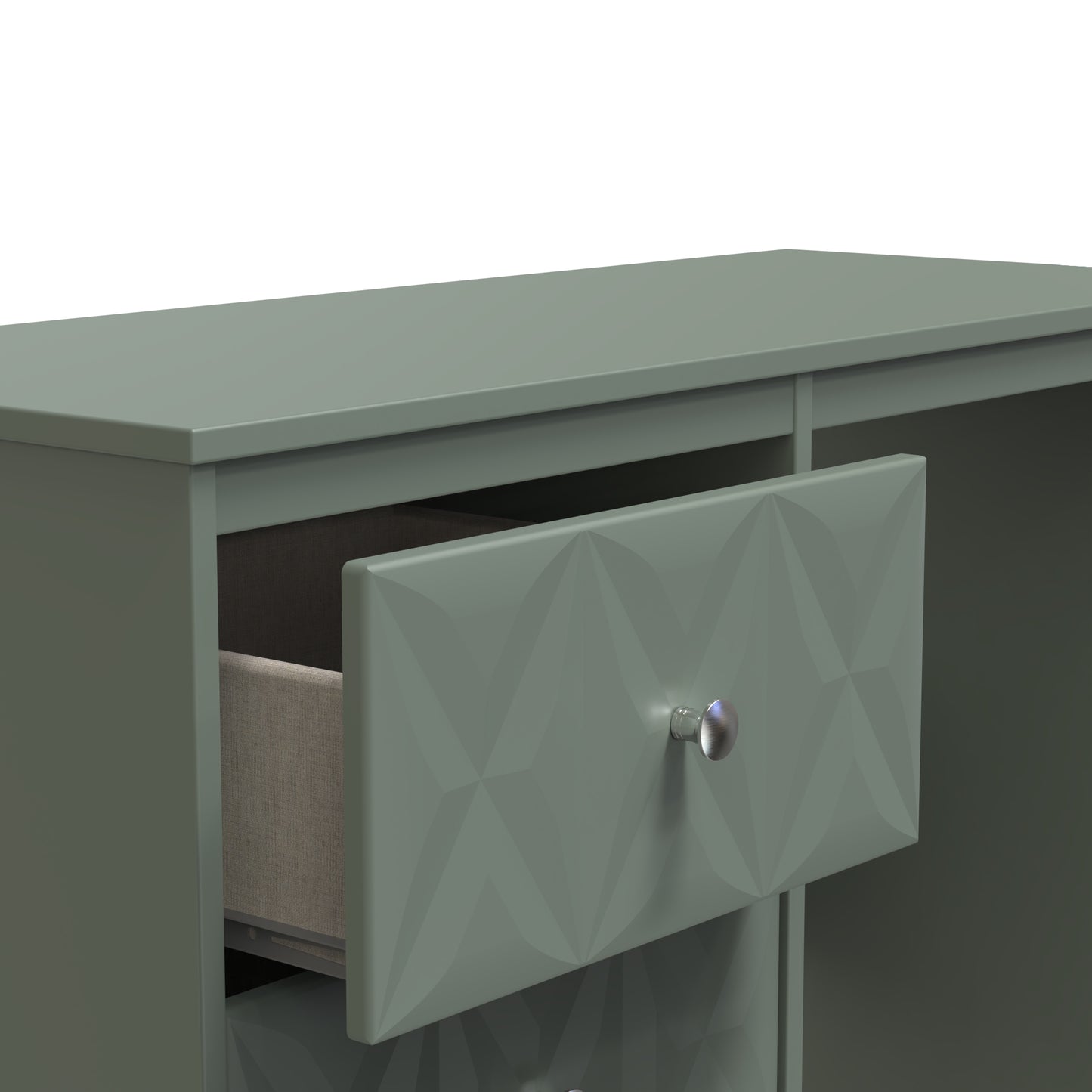 San Jose Desk Green 3 Drawers 97cm