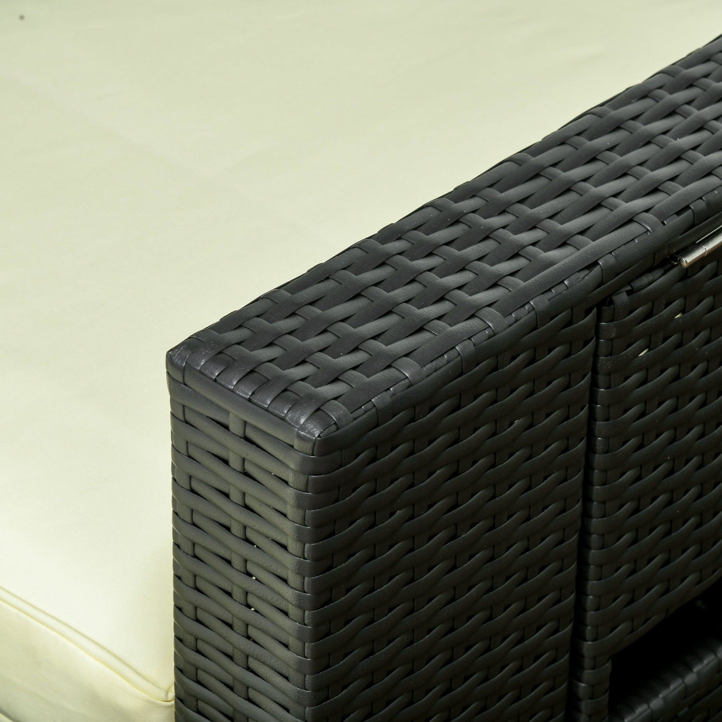 5-Piece PE Rattan Sun Lounger