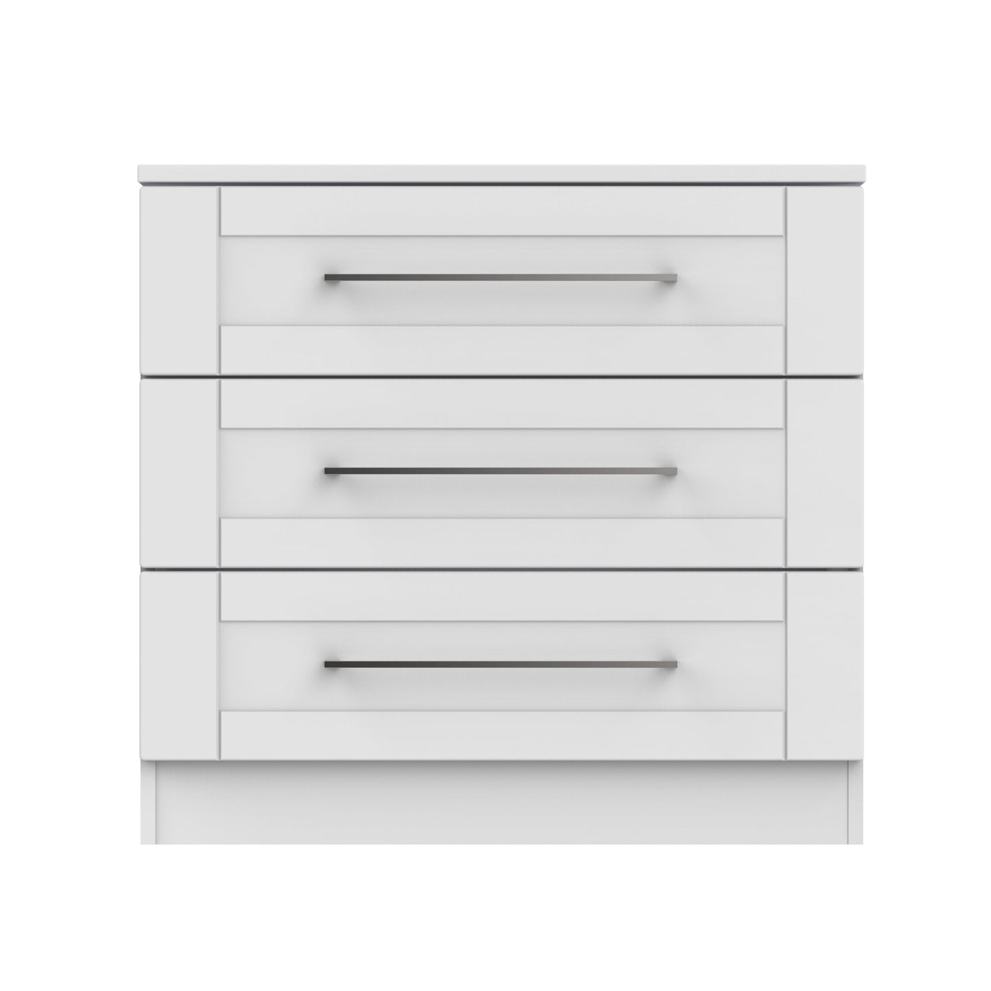 York Chest of Drawers Grey 3 Drawers 74cm