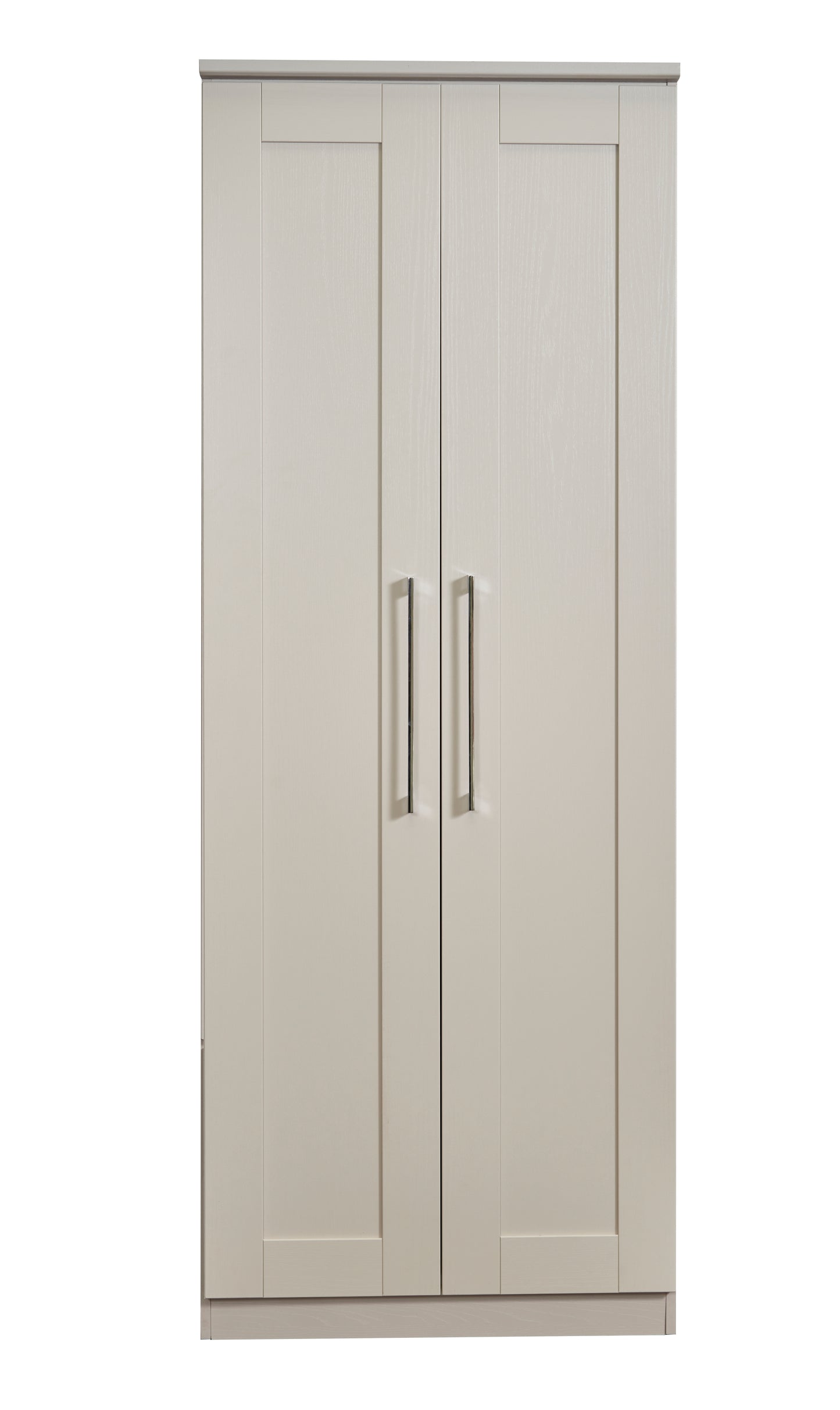 York Tall Wardrobe Cream 2 Doors 1 Shelf 74cm