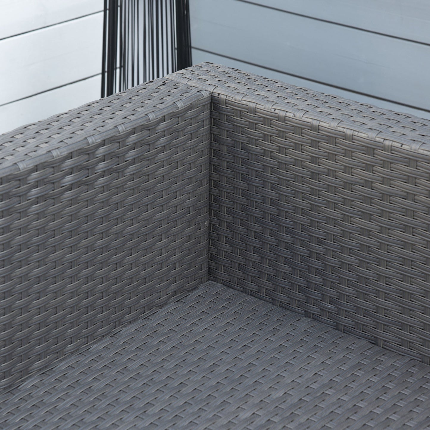 9 Seater Garden Rattan Furniture 10-Piece Rattan Corner Dining Sofa Set