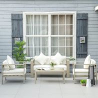 See more information about the Outsunny 4 Pieces Outdoor Garden Furniture Set