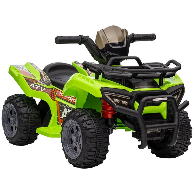 Homcom Kids Ride-on Four Wheeler ATV Car with Real Working Headlights for 18-36M