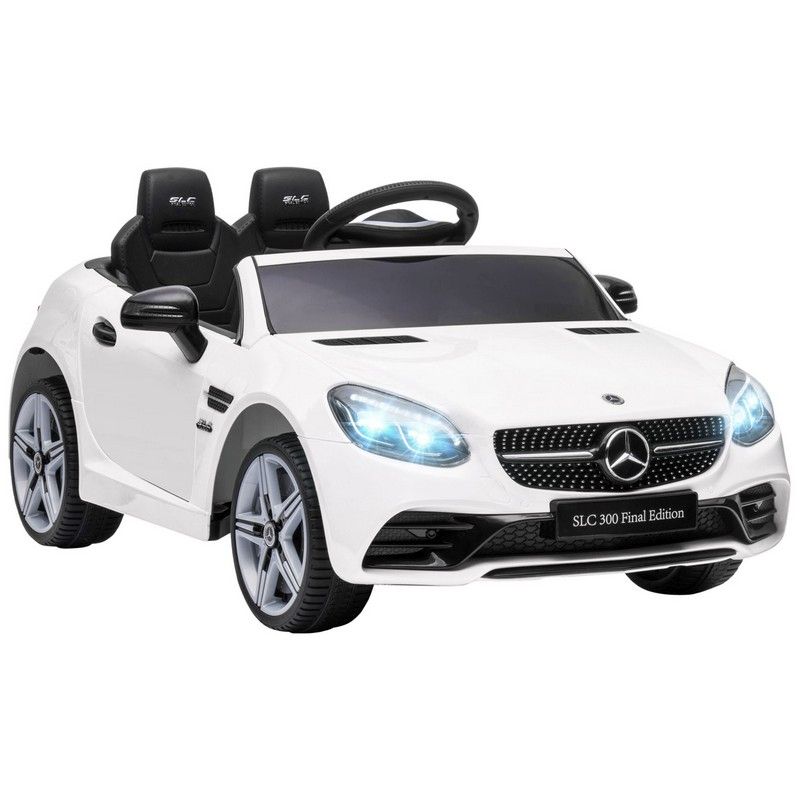Mercedes Benz SLC 300 Ride On Electric Car With Parent Remote 3 To 6 Years White by Aiyaplay