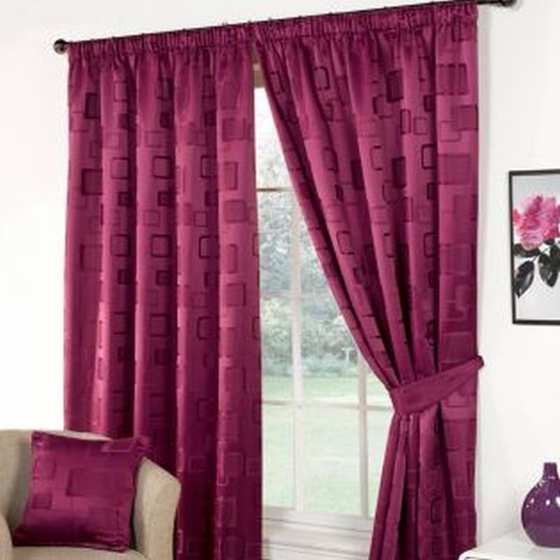 Milano Curtains 66 x 72 Mulberry