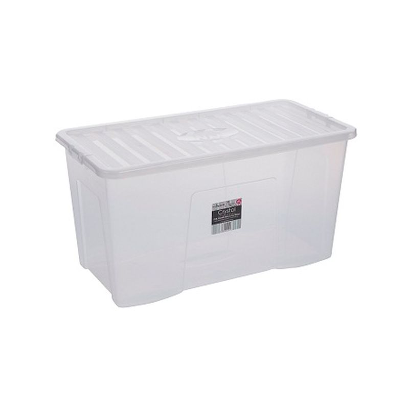 Plastic Storage Box 110 Litres Extra Large - Clear Crystal by Wham