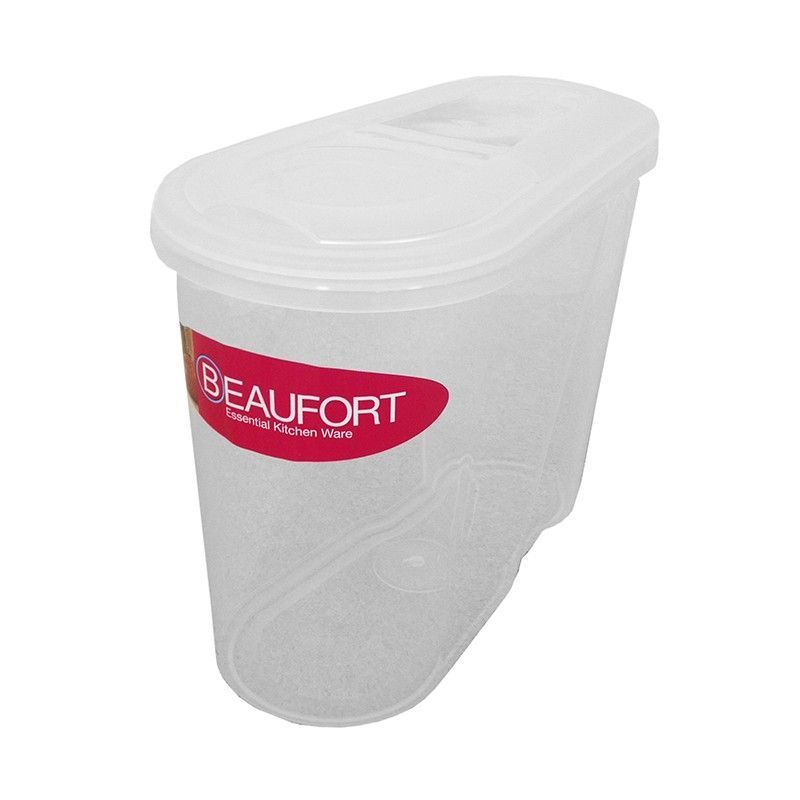 Plastic Food Container Rectangle 1.1 Litres - Clear by Beaufort