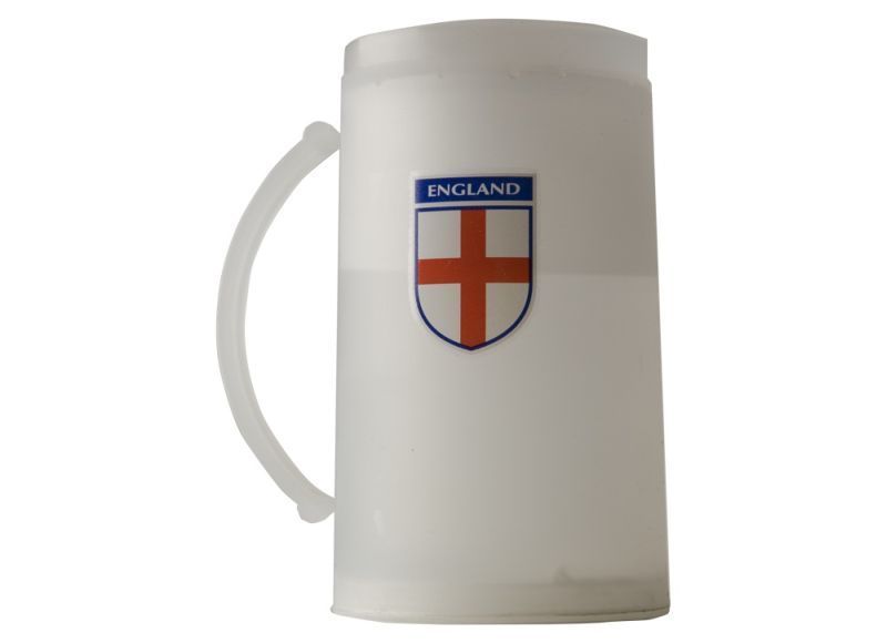 England Football Supporters Frosty Mug with 3 colour England Logo