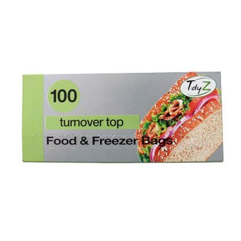 100 Sandwich Bags Turnover Top