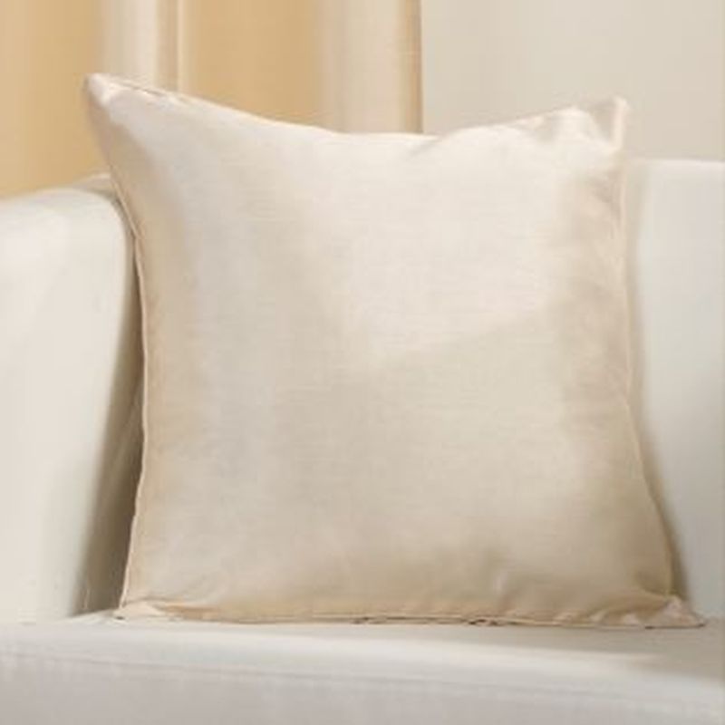 Faux Silk Cushion Covers Cream