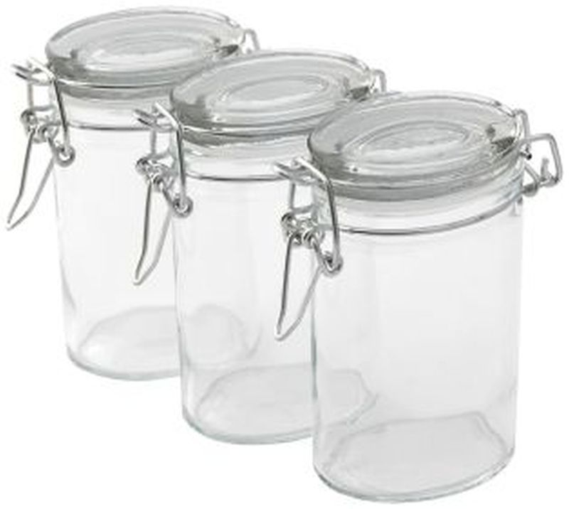 Clip Storage Glass Jar