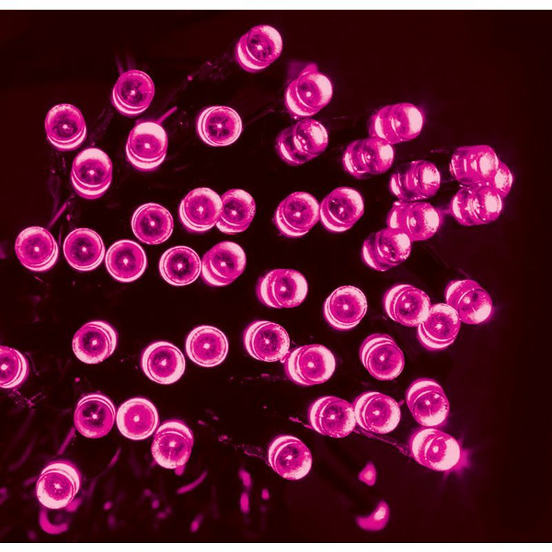 100 Pink LED Solar Lights