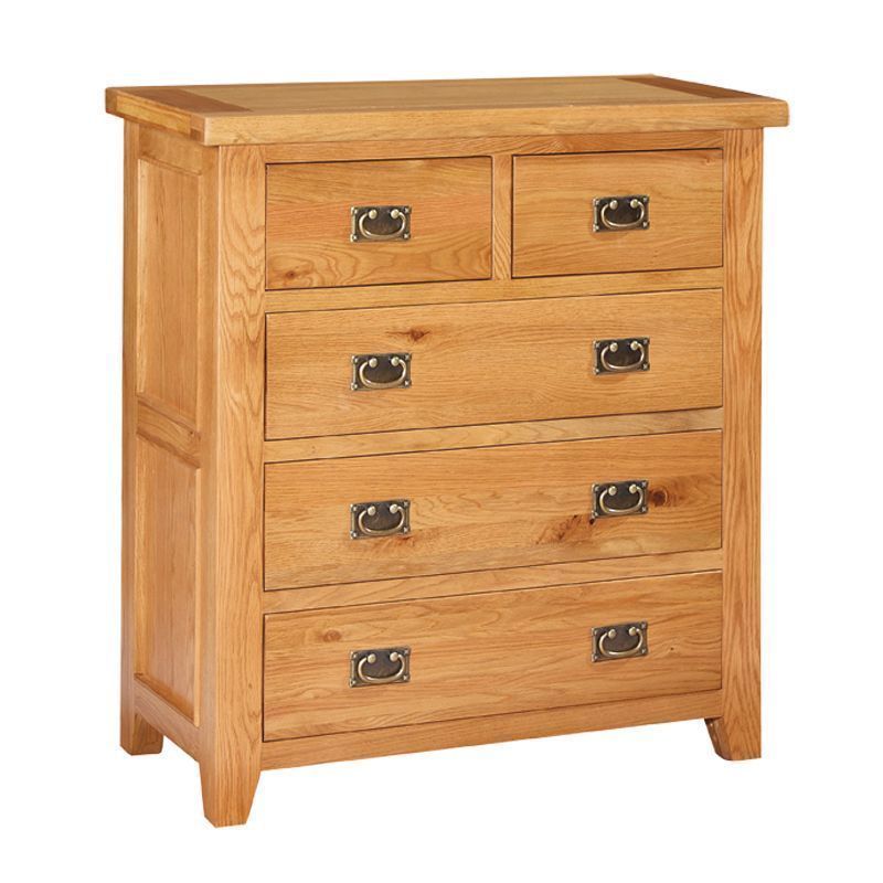 Cotswold Oak 2+3 Chest of Drawers Furniture
