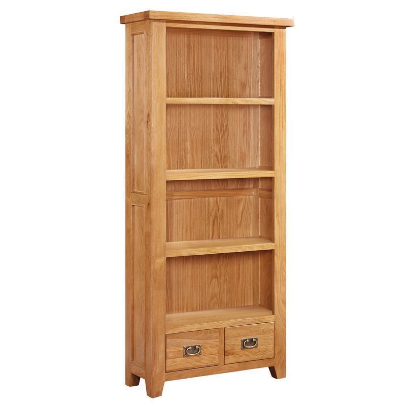 Holkham Oak Bookcase 1.8 Metres Tall Cotswold