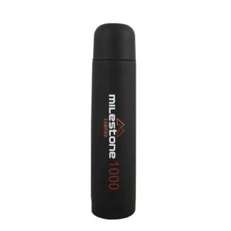 1L Stainless Steel Flask - Black