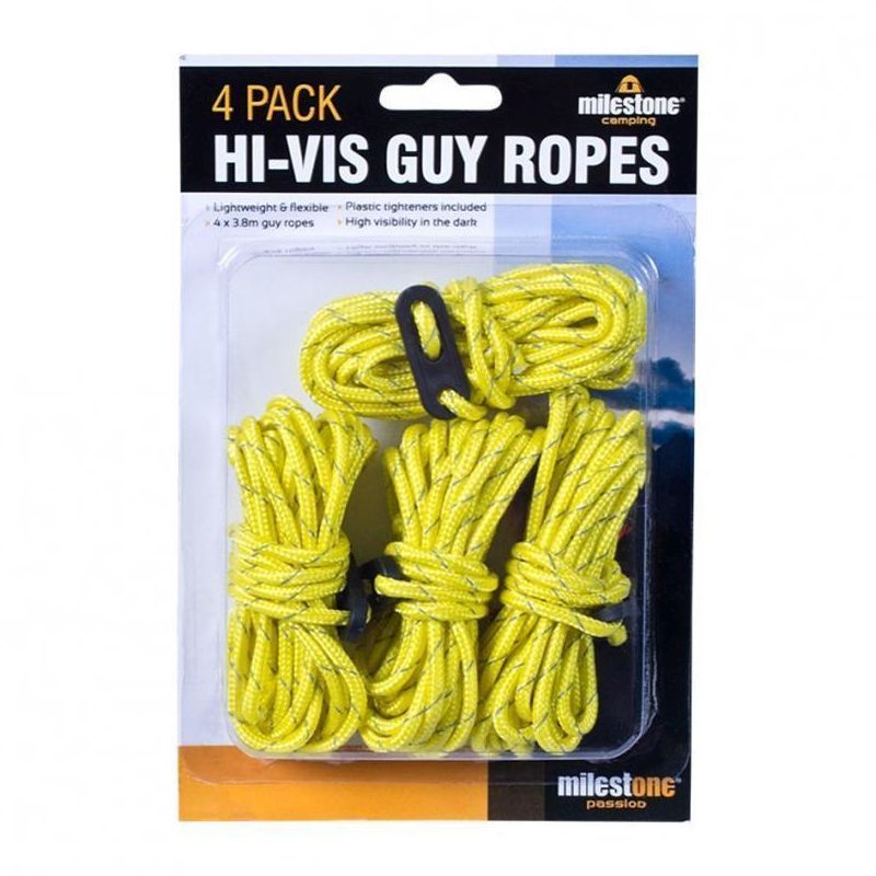 Milestone 4 Pack High Vis Guy Ropes