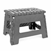 See more information about the Home Essentials Small Folding Stool - Grey With White Spots