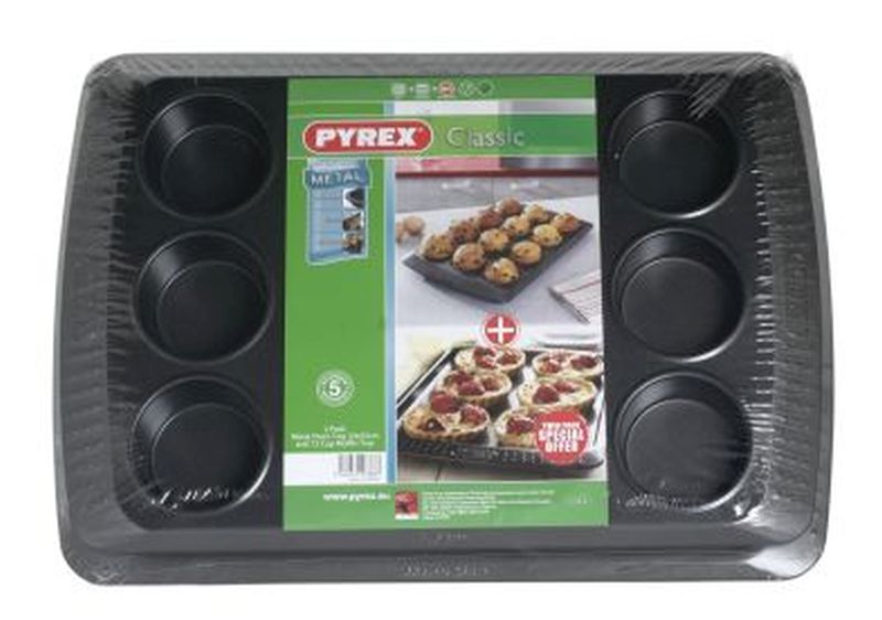 Pyrex Oven & Muffin Tray Set