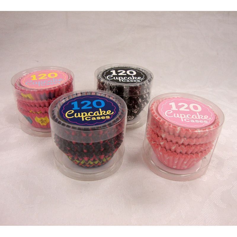 Cupcake Cases in PVC Tube (120 Piece)