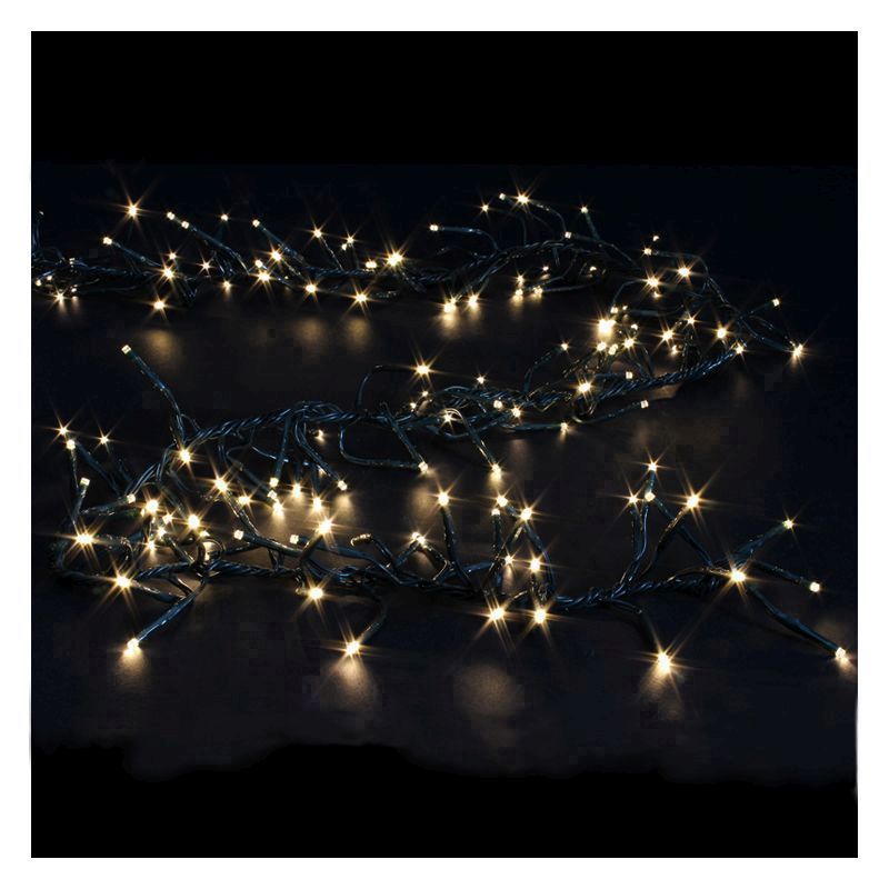 480 LED Warm White Outdoor Animated Cluster Fairy Lights Mains 3.7m