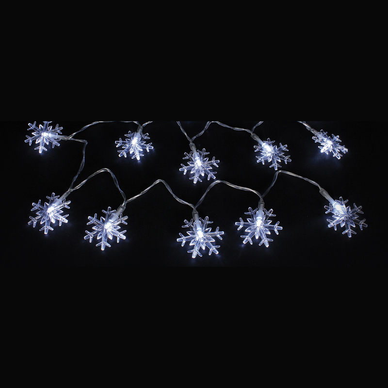 White Snowflake Decoration With 24 White Static LEDS