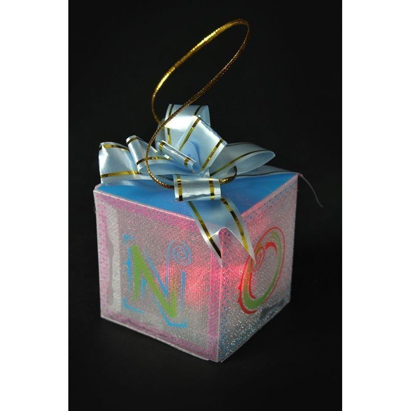 PVC Gift Box With Colour Changing LED 5cm