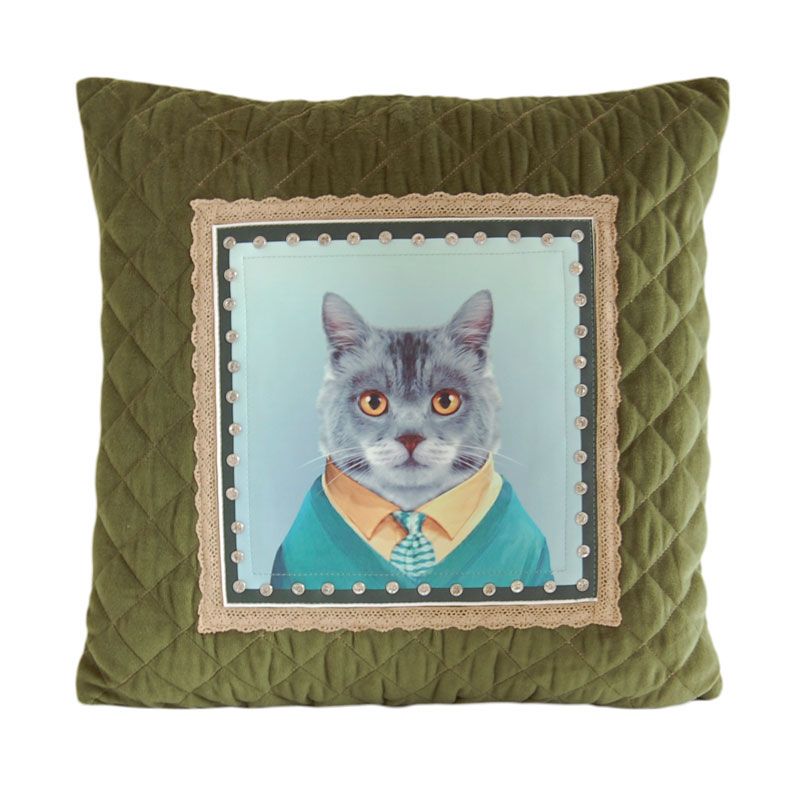 Mr Cat Cushion 45x45cm