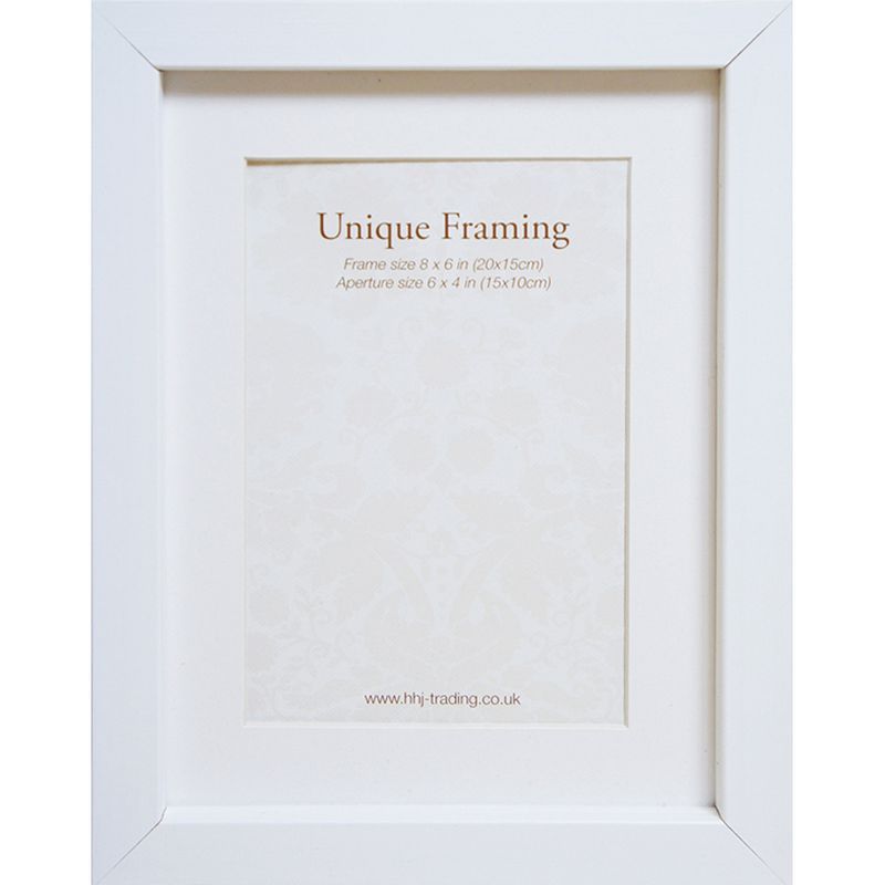 Unique Framing White Photo Frame (8" x 6")