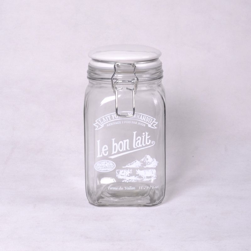 Clip Top Jar with Ceramic Lid (1lt)