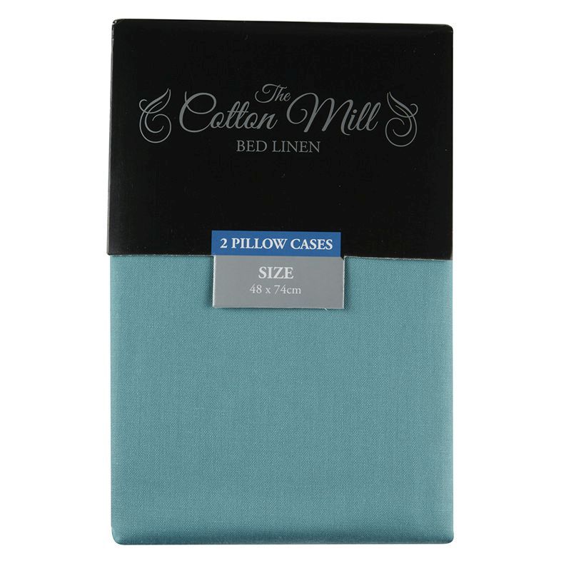 Cotton Mill Teal 2 Pack Pillow Case