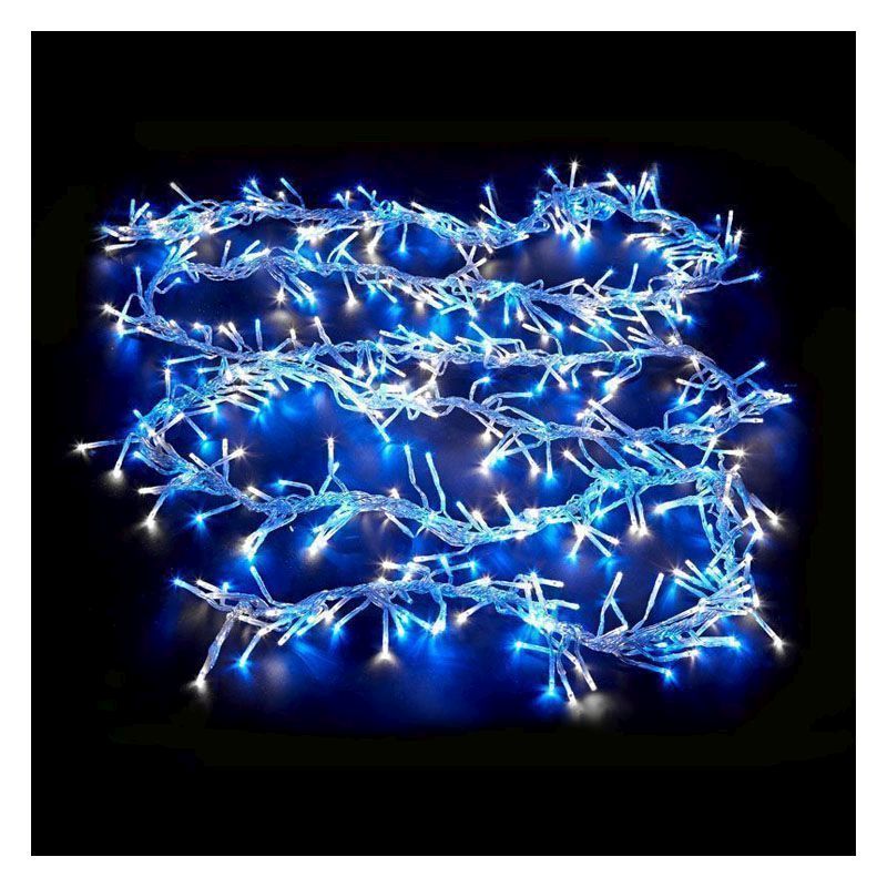 Cluster Christmas Lights Blue & White Indoor 720 LED - 5m by Astralis