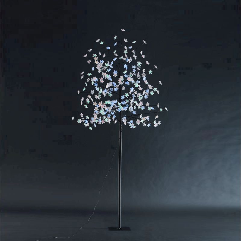 200cm (6 Feet 6 Inch) Multicoloured Outdoor Cherry 320 Bulb LED Tree