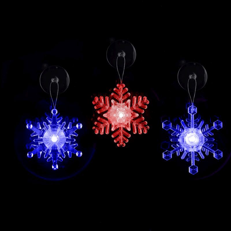 Snowflake Window Decoration with LED Lighting
