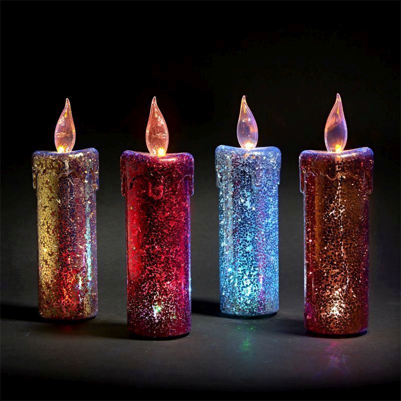 LED Colour Changing Candle (Gold)
