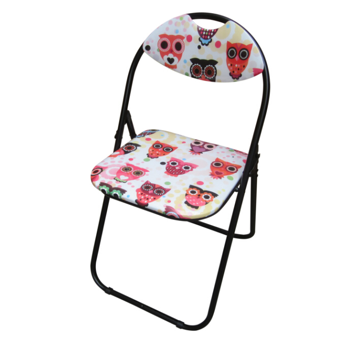 Printed Folding Chair - Owl Design
