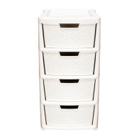 See more information about the Plastic Storage Unit 4 Drawers 135 Litres Extra Large - Cream by Premier