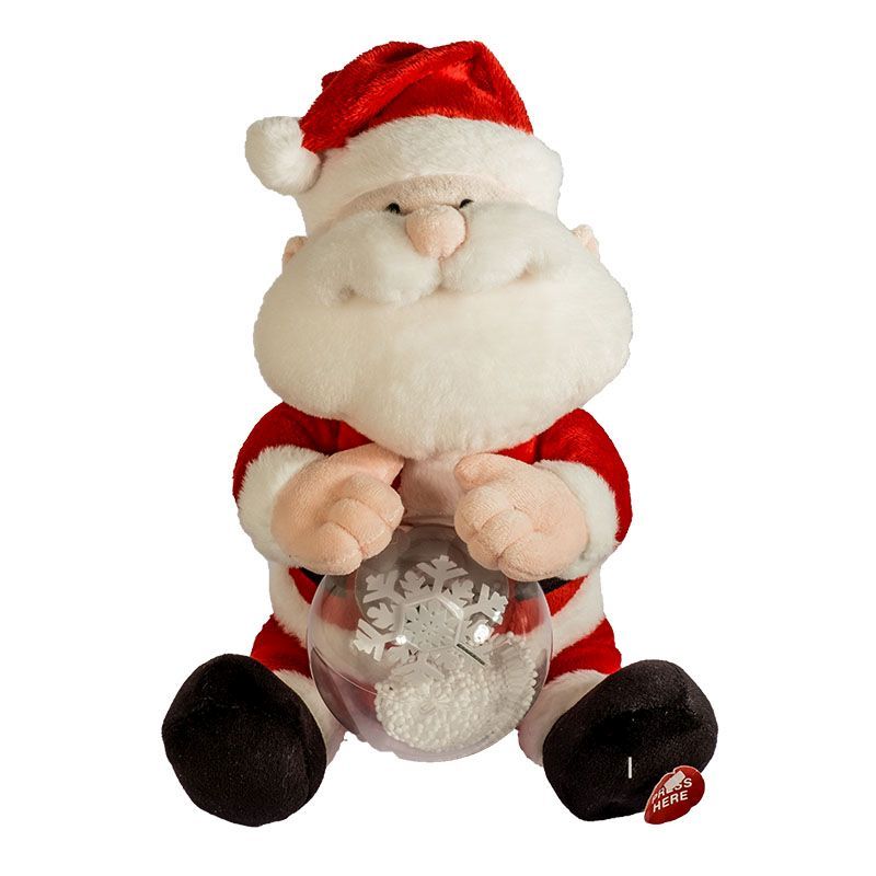 Animated Santa with LED Message Ball