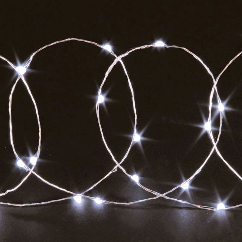20 Bulb String LED Lights - White