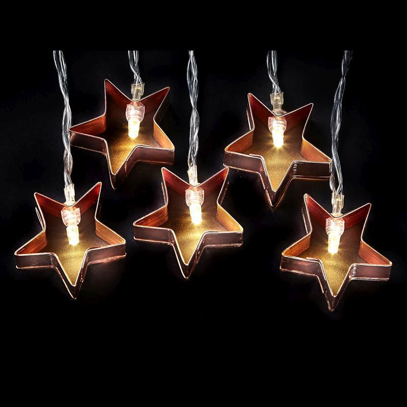 20L LED Light chain Copper - Star