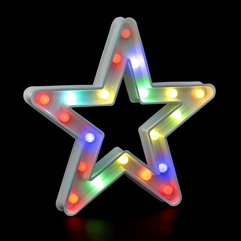 20 LED Multicolour Outdoor Animated Star Decoration Mains