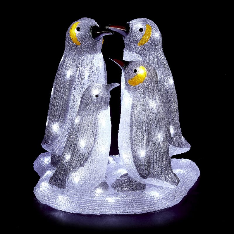 4 Piece Acrylic Penguin Family