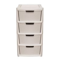 See more information about the Plastic Storage Unit 4 Drawers 135 Litres Extra Large - Beige by Premier