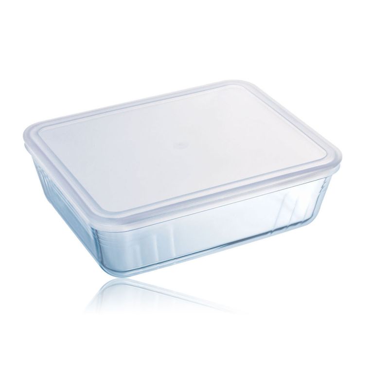 Pyrex Rect Dish with Plastic Lid 4ltr