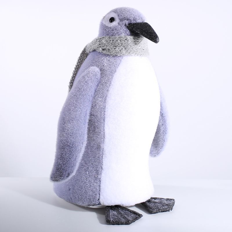 Foam Penguin With Grey Scarf (46cm) Christmas Decoration