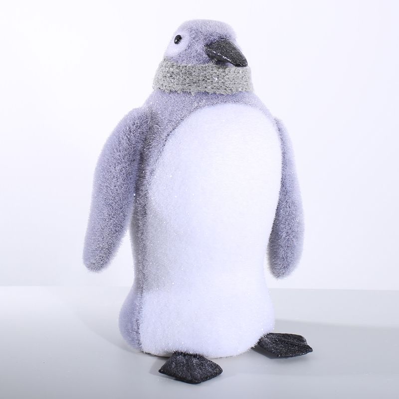 Foam Penguin With Grey Scarf (39cm) Christmas Decoration
