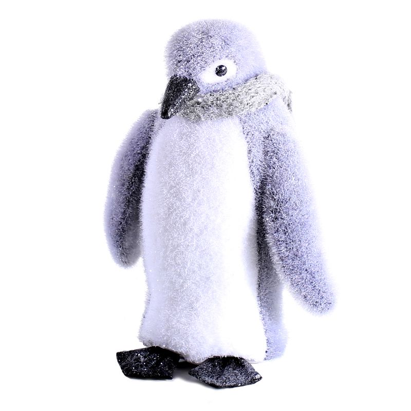 Foam Penguin With Grey Scarf (27cm) Christmas Decoration