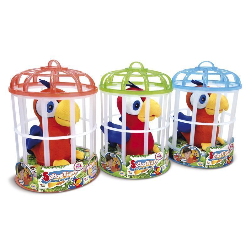 IMC Toys Charlie Funny Talkie The Parrot (Club Petz) - Red Cage